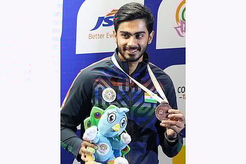 ISSF World Cup: Men's Skeet event bronze medalist India’s Anant Jeet Singh Naruka