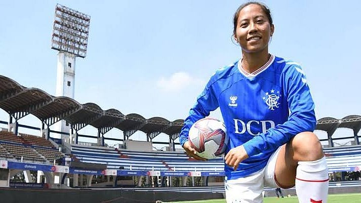 Photo: X | Nalini : Indian football player Ngangom Bala Devi.