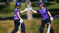 X | @HurricanesBBL : Hobart Hurricanes Women during a match. 