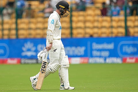 IND Vs NZ 1st Test: New Zealand's Devon Conway walks off the field after losing his wicket