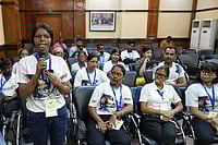  Suresh K Pandey/Outlook :  Chhanv Foundation’s press conference on marking a decade of their campaign for acid attack survivors. The organisers highlight that despite various laws and regulations, incidents of acid attack in India continue to grow. There is a need for amplification of voices, better medical aid and government compensation to bring relief to acid attack and burn victims and hope for a better future on October 16,2024.