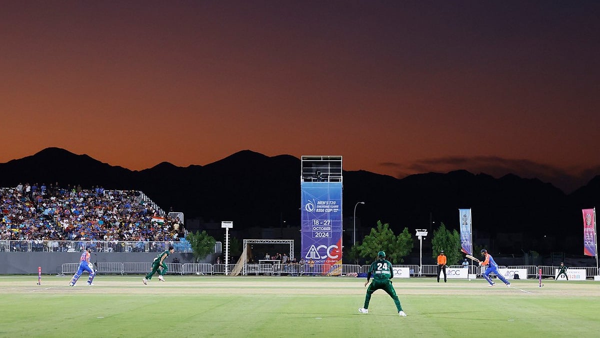 Photo: X | Asian Cricket Council : India A Vs Pakistan A, ACC Men's T20 Emerging Asia Cup 2024 match.
