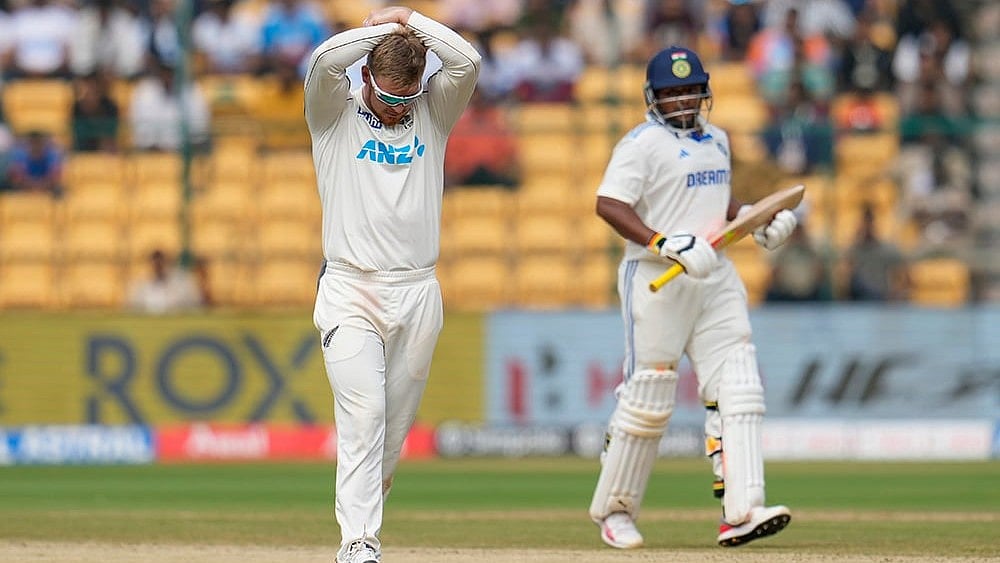 India vs New Zealand 1st Test Cricket Day 4 Photo gallery_Glenn Philips
