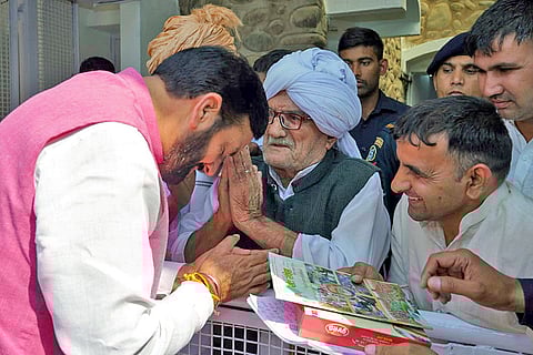 Haryana CM meets people