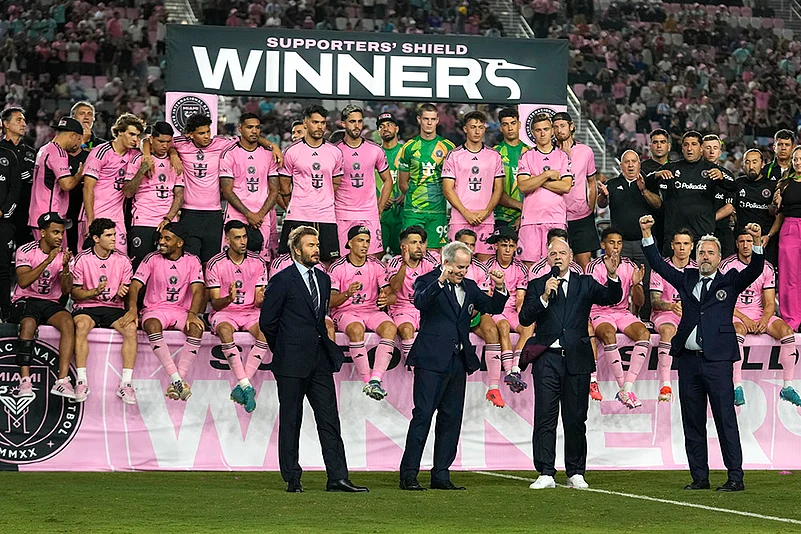 Major League Soccer New England Revolution vs inter Miami Football photo gallery_FIFA President
