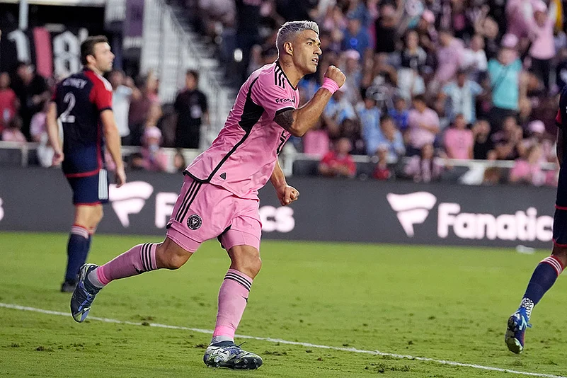 Major League Soccer New England Revolution vs inter Miami Football photo gallery_Luis Suarez