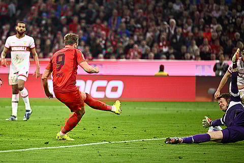 Bundesliga 2024-25: Munich's Harry Kane scores a goal