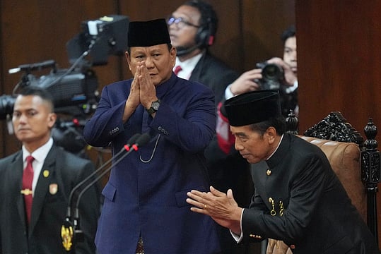 Former Defence Minister Prabowo Subianto Sworn In As Indonesia's Eighth President
