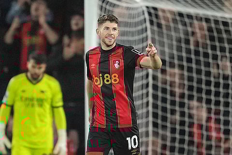 EPL 2024-25: Bournemouth's Ryan Christie celebrates after scoring his side's opening goal