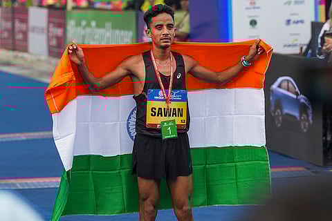 Elite Indian Male' category winner Sawan Barwal