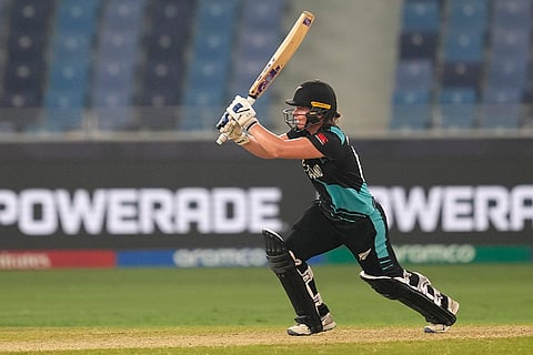 Women's T20 WC 2024 Final: New Zealand's Brooke Halliday plays a shot