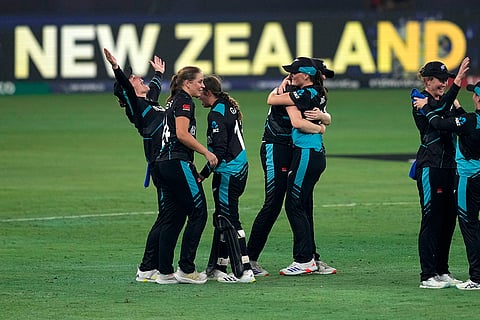 Women's T20 WC 2024 Final: New Zealand's players celebrate after winning World Cup 2024 final