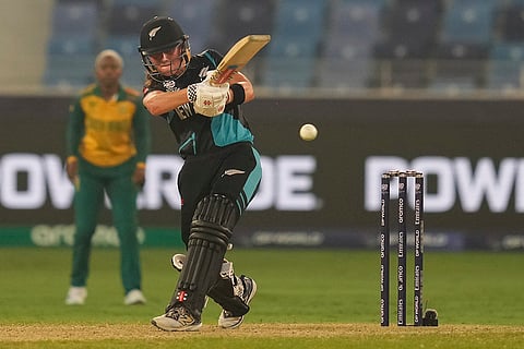 Women's T20 WC 2024 Final: New Zealand's Amelia Kerr plays a shot