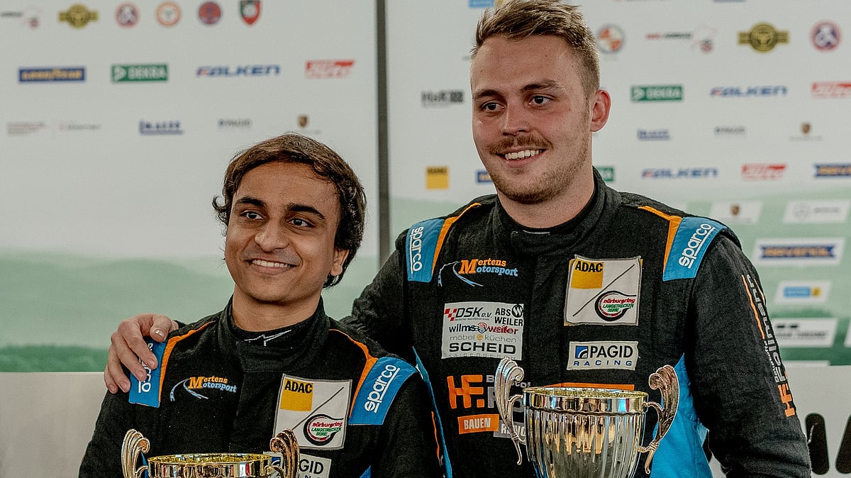 Special arrangement : Akshay Gupta (L) with Alex Schneider