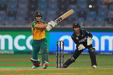 Women's T20 WC 2024 Final: South Africa's Marizanne Kapp plays a shot