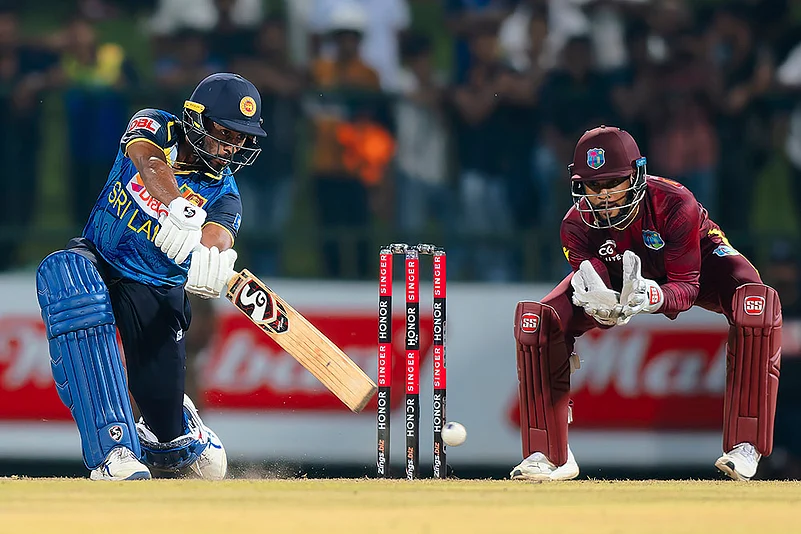 Sri Lanka vs West Indies First ODI cricket photo gallery_Kamindu Mendis