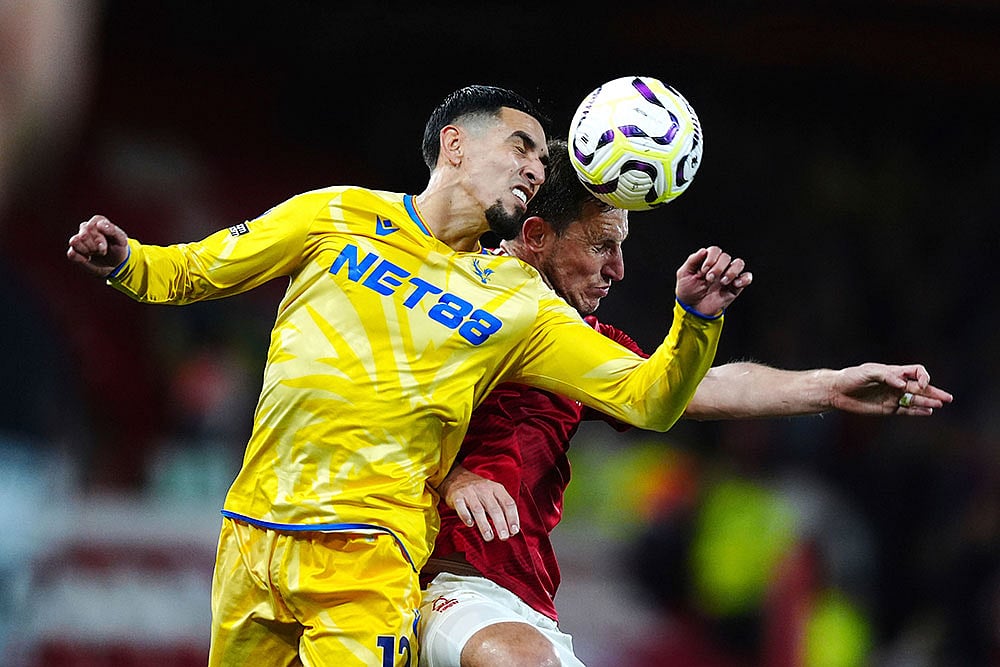 Photo: Mike Egerton//PA via AP : Nottingham Forest Vs Crystal Palace