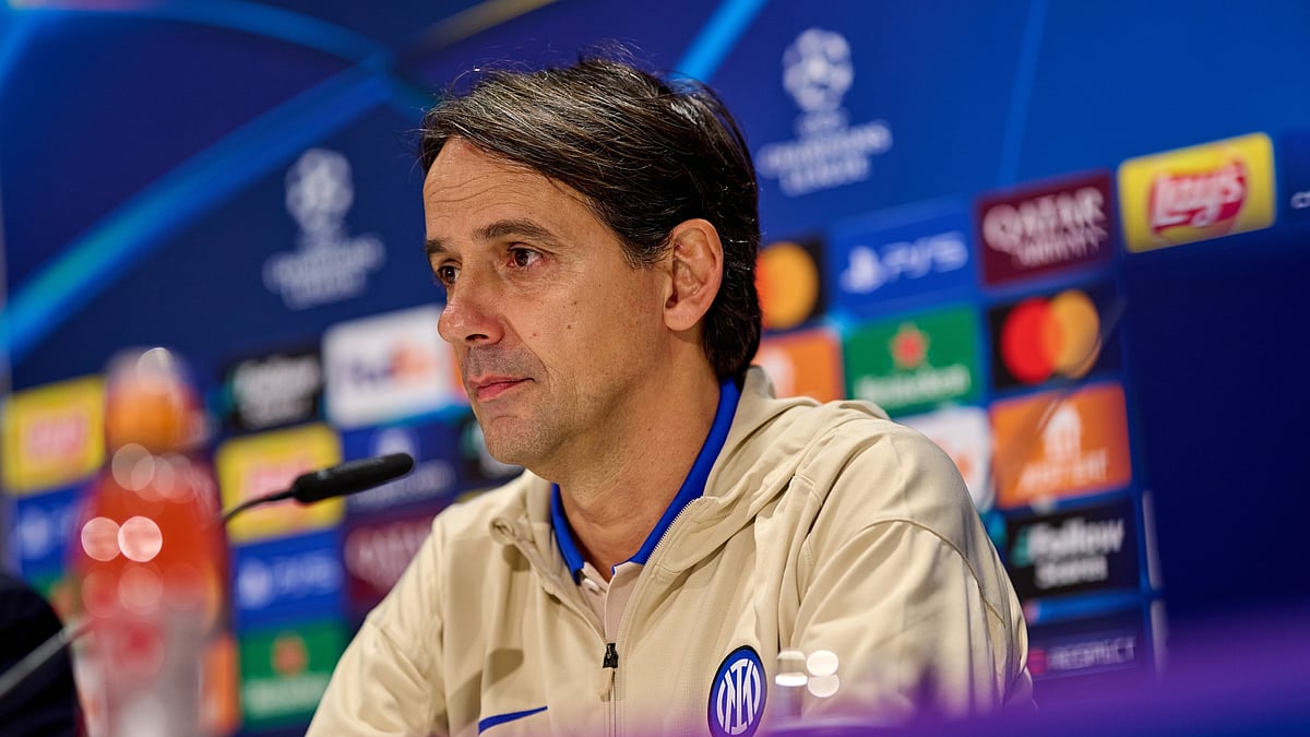 Simone Inzaghi at the pre-match press conference