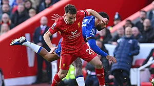 File : File photo of Diogo Jota in action against Chelsea.