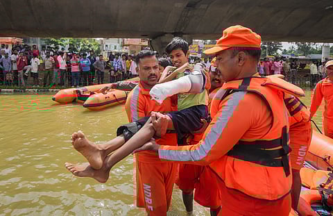 Rescue ops underway as apartment flooded in Bengaluru
