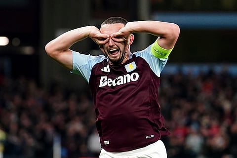 Champions League 2024-25: Aston Villa's John McGinn celebrates scoring their side's first goal