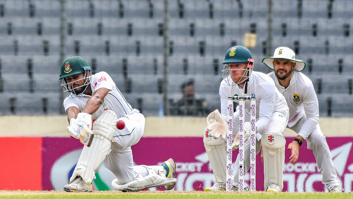 Mehidy Hasan scored 83 runs against South Africa on the third day of the first Test.