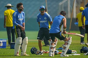 | Photo: AP/Rafiq Maqbool : IND vs NZ 2nd test: Ind training
