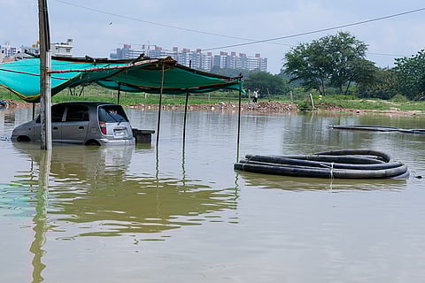 Karnataka Rains: flooded street in Bengaluru