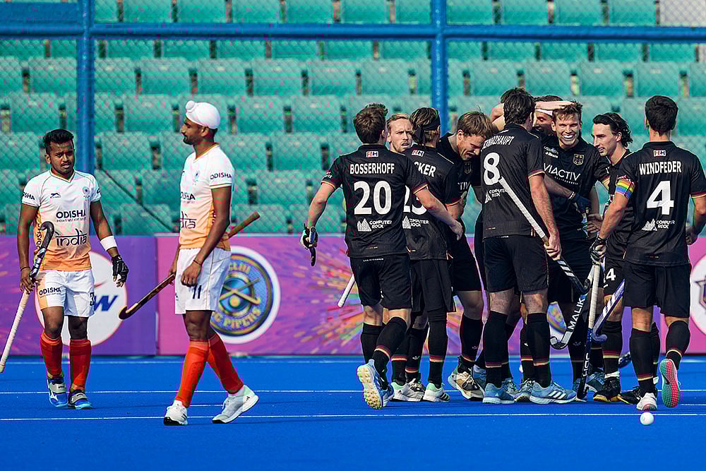 | Photo: PTI/Arun Sharma : IND vs GER: 1st Men's Hockey Match