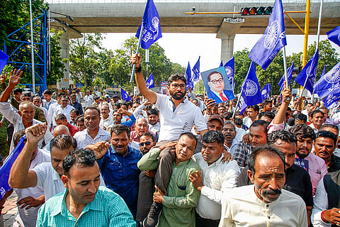 Jignesh Mevani's protest in Gandhinagar