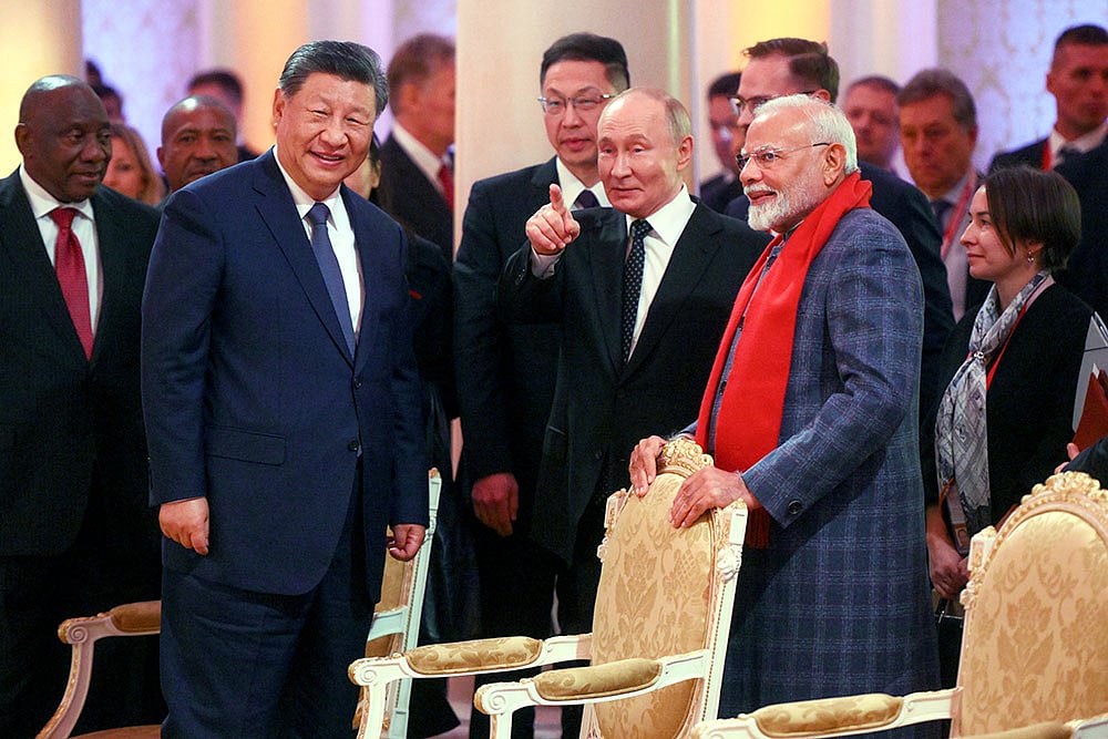 | Photo: Alexandr Kryazhev/ brics-russia2024.ru host photo via PTI : 16th BRICS Summit. Concert and informal dinner for the heads of BRICS delegations

