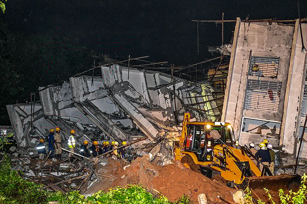 Photo: PTI : Building collapse in Bengaluru (Representative Image)