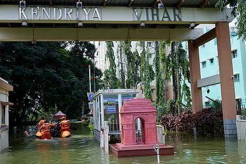 Karnataka Rains: Flooding in Kendriya Vihar apartment complex in Bengaluru