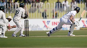 AP/Anjum Naveed : PAK vs ENG, 3rd Test: England are reeling in Rawalpindi thanks to the Pakistani spinners.