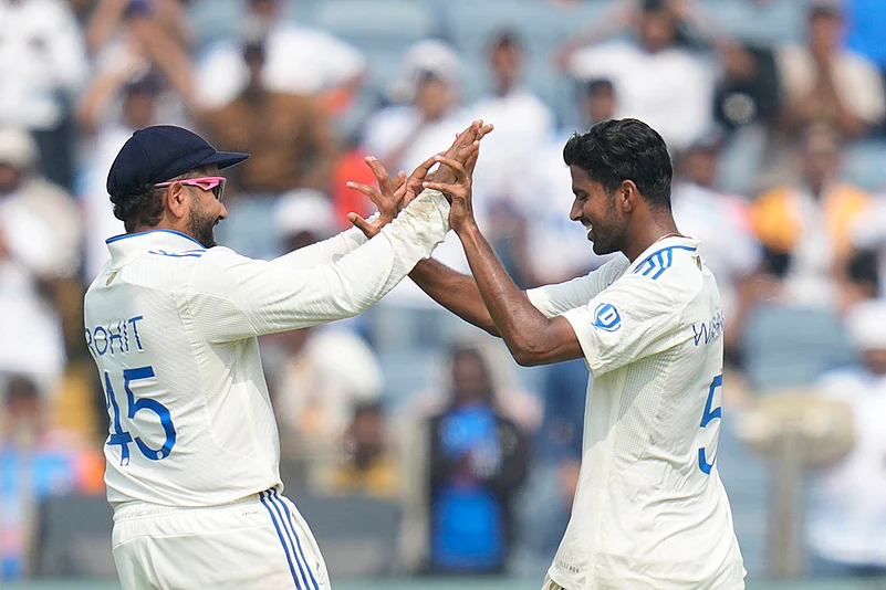India Vs New Zealand 2nd Test cricket Day 1 photo gallery_Washington Sundar