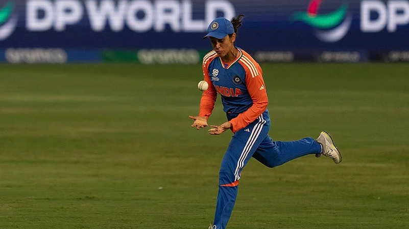 2024 Emirates Womens World T20 Cricket India vs Sri Lanka Photo gallery_Smriti Mandhana