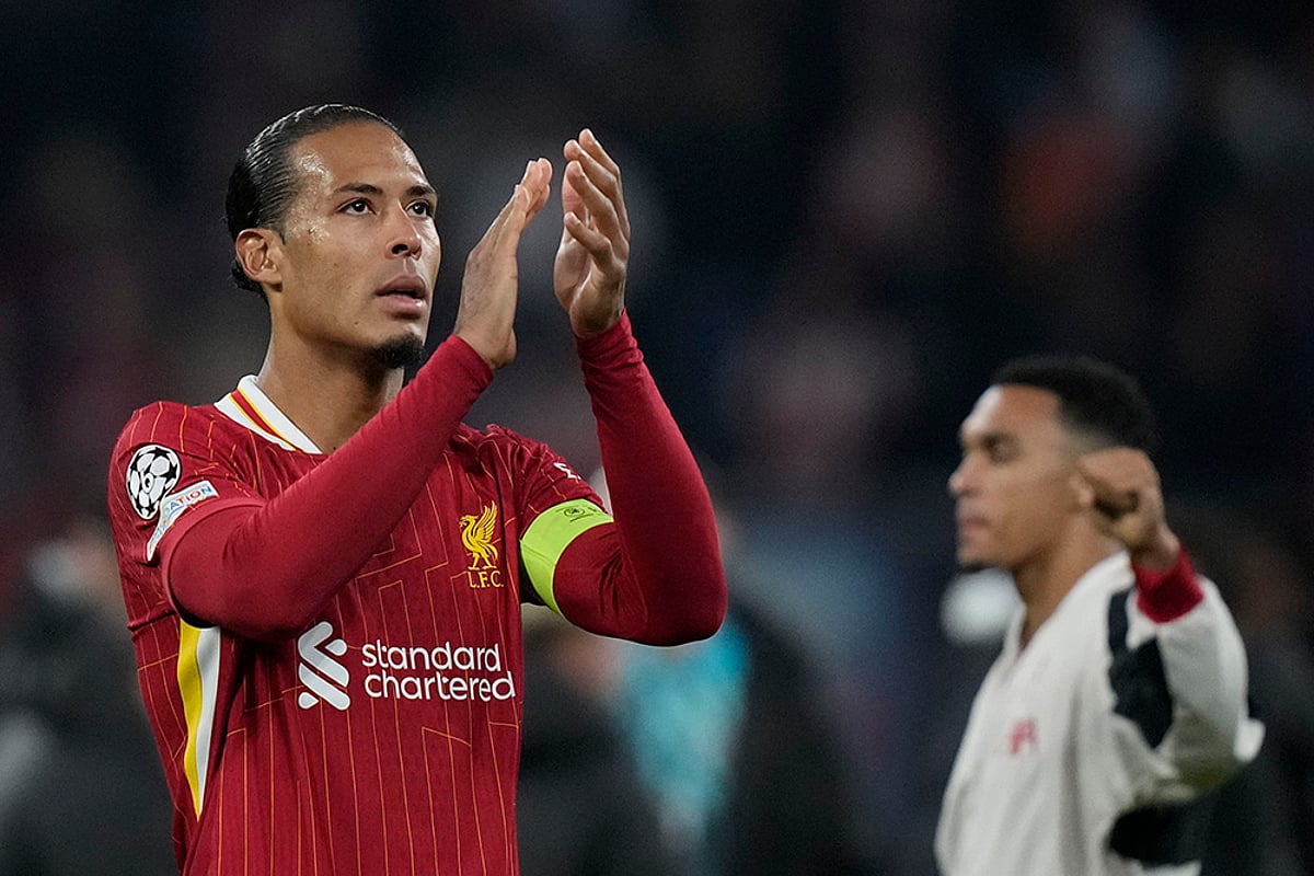 2024-25 UEFA Champions League RB Leipzig vs Liverpool soccer gallery_ Virgil van Dijk