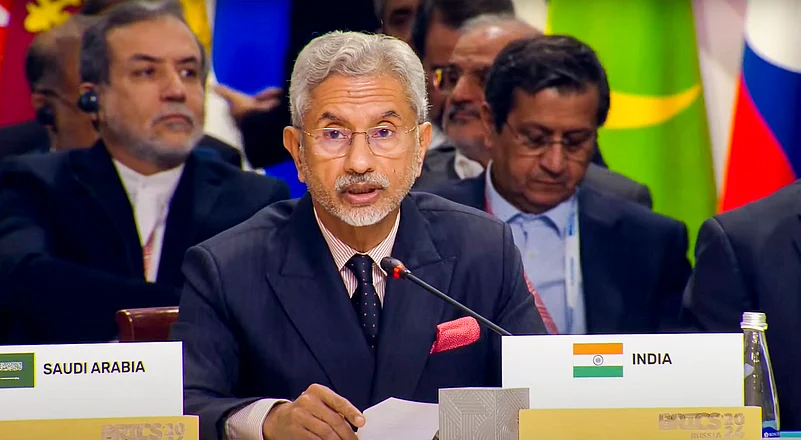 External Affairs Minister S Jaishankar at the BRICS Outreach session |