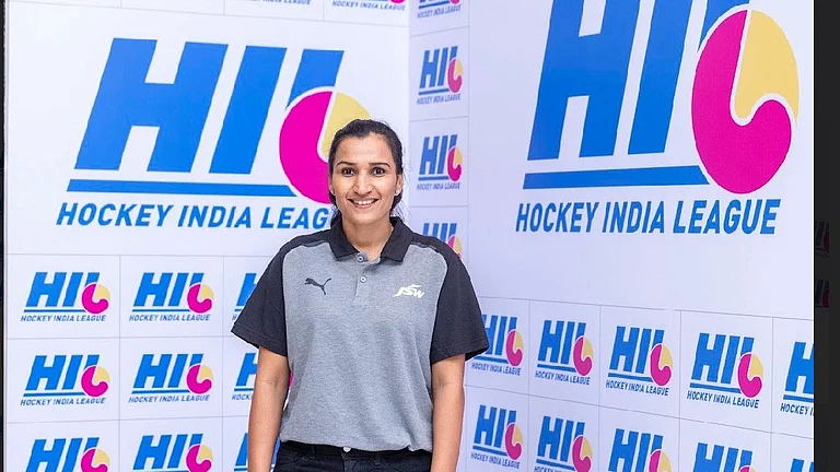 Former Indian hockey team player and captain Rani Rampal during the auction of Hockey India League. - Photo: X | Rani Rampal