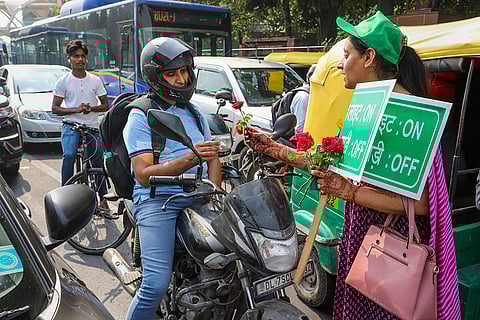 Delhi AIr Quality: Launch of 'Red Light On, Gaadi Off campaign in Delhi