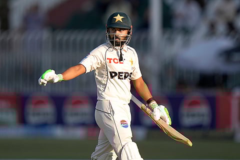Pakistan vs England 3rd Test: Pakistan's Saud Shakeel acknowledges crowd as he walks off the field after his dismissal