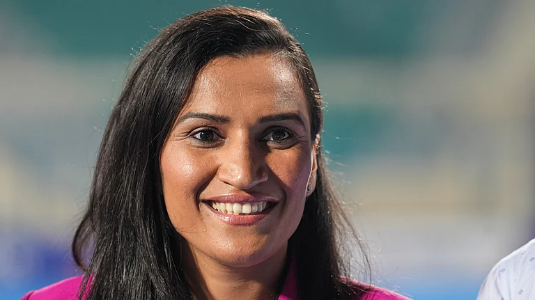 Indian hockey legend Rani Rampal announced her retirement at the Major Dhyan Chand Stadium in New Delhi on Thursday (October 24, 2024). - PTI/Kamal Kishore