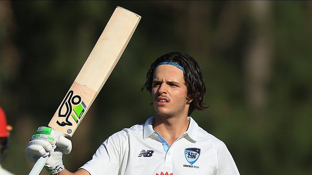 Photo: X  : Australia's teenager batter Sam Konstas during a domestic cricket match.
