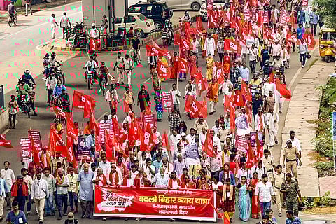 CPI-ML 'Badlo Bihar Nyay Yatra' in Patna