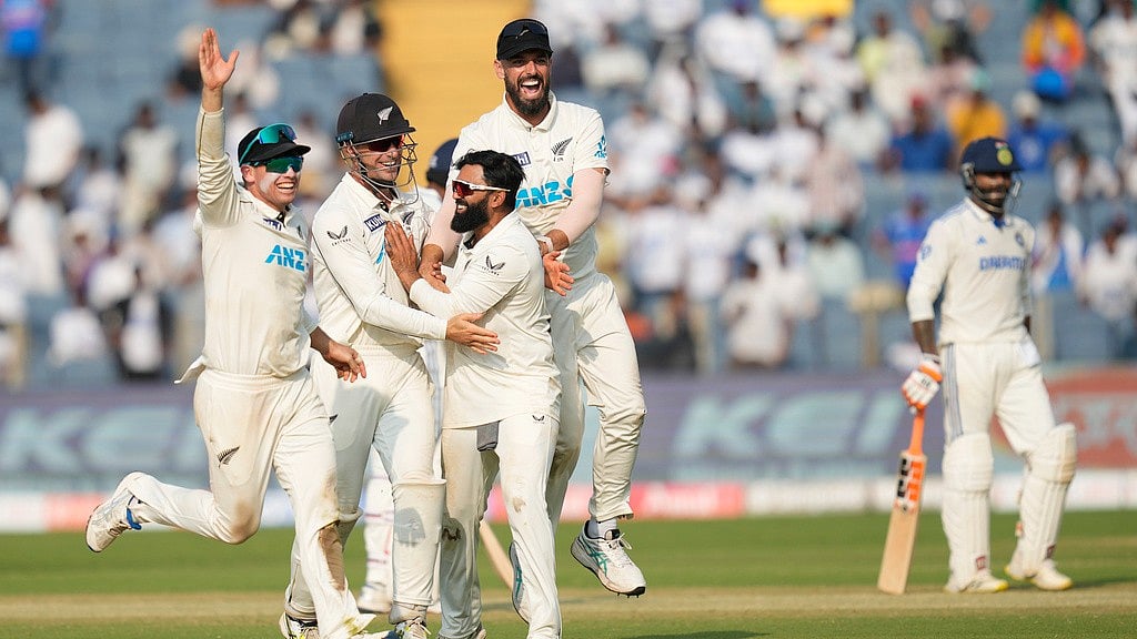 india vs new zealand 2nd test day 3 pune ap photo