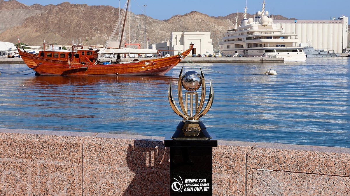 ACC : The Men's T20 Emerging Teams Asia Cup 2024 trophy.