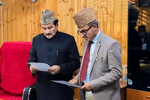 MLA Muzaffar Iqbal Khan takes oath