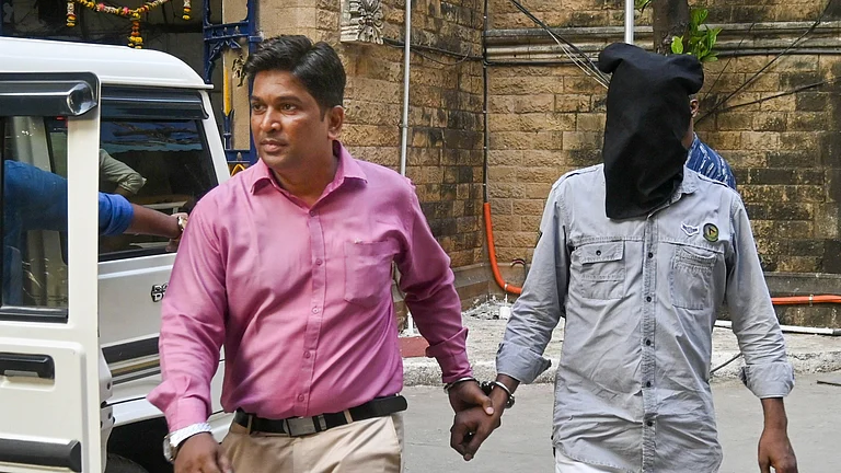 One of the accused who was arrested by the Mumbai Crime Branch in the Baba Siddique murder case being produced at Esplanade Court, in Mumbai, Friday, Oct 25, 2024. - PTI