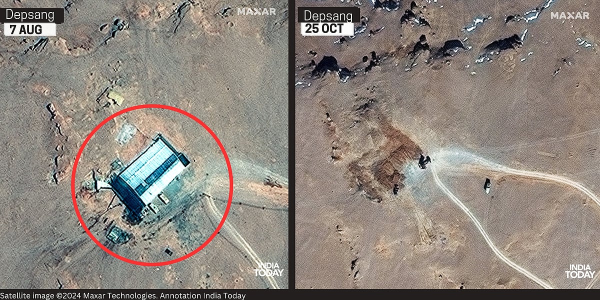 X/@AnkiitKoomar : New satellite images showing disengagement of Indian and Chinese troops 