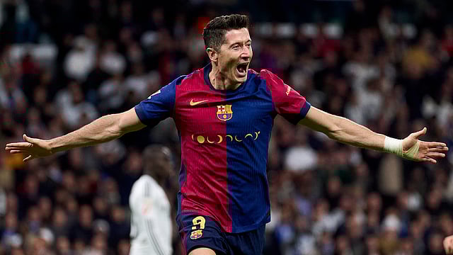 La Liga: Robert Lewandowski's Brace Helps Barcelona Beat Real Madrid 4-0 In El Clasico